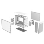 ASUS Prime AP201 Tempered Glass Micro ATX Case - White - Image 6