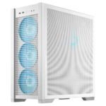 ASUS TUF Gaming GT302 ARGB Tempered Glass Mid Tower PC Case - White, 4-Fans - Image 3