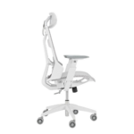 ASUS SL400C ROG Destrier Core Ergo Gaming Chair - Futuristic Cyborg Aesthetic (White) - Image 4
