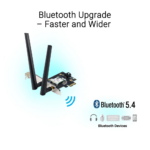 ASUS PCE-BE6500 WiFi 7 Tri-Band PCI-E Bluetooth 5.4 6GHz Adapter - Image 4
