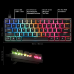 SteelSeries 64913 Apex Pro Mini Gen 3 Wired Gaming Keyboard HyperMagnetic Switches - Image 3