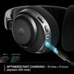 SteelSeries 61687 Arctis Nova 3P Wireless for PlayStation - White Gaming Headset with Mobile App Control - Image 5