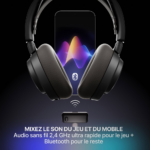 SteelSeries 61730 Arctis Nova 7 Wireless Gen 2 Gaming Headset with Mobile App Control, Black - Image 3