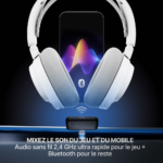 SteelSeries 61731 Arctis Nova 7 Wireless Gen 2 Gaming Headset with Mobile App Control, White - Image 3