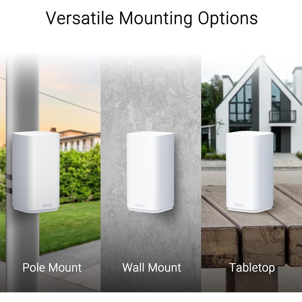 ASUS ZenWiFi BD4 Outdoor WiFi 7 BE3600 AiMesh Extendable Router Dual 2.5G Ports - 1 Unit - Image 2