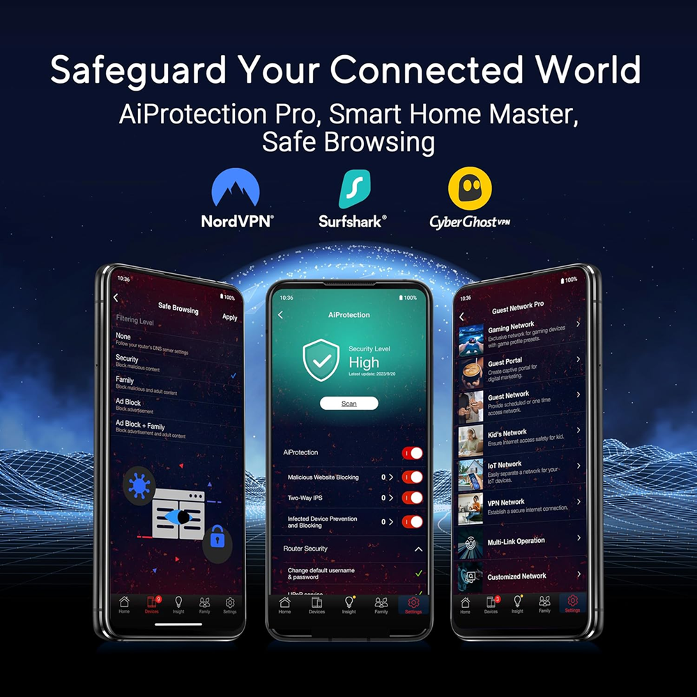 ASUS ROG Strix GS-BE18000 Tri-band WiFi 7 Gaming and Streaming Router, 2.5G Ports - Image 5