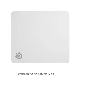 SteelSeries 63464 QcK L: White, Large Gaming Mouse Pad