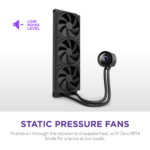 NZXT Kraken Plus 360 - 360mm AIO Liquid Cooler with 1.54" LCD, Black - Image 3