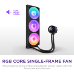 NZXT Kraken Plus 360 RGB - 360mm RGB AIO Liquid Cooler with 1.54" LCD, Black - Image 3