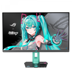 ASUS 27" ROG Strix XG27ACMEG-G Hatsune Miku Edition 2K 260Hz 0.3ms Fast IPS HDR400 USB-C AI Visual Gaming Monitor