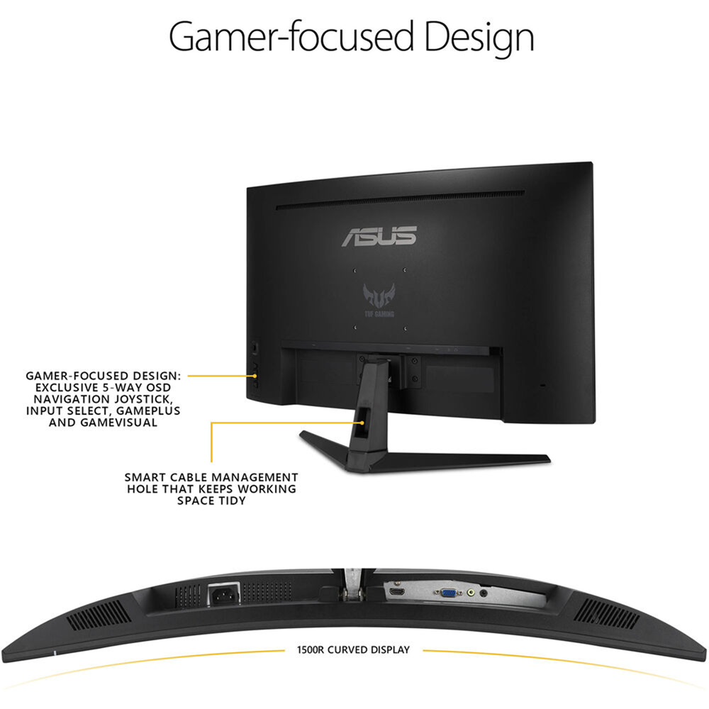ASUS 32" TUF Gaming VG328H1B Curved 165Hz 1ms FHD VA Speaker Gaming Monitor - Image 2