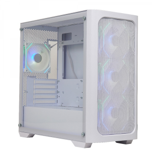GPro Premium Mid Tower PC Case - White, 4-Fans