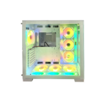 Huntkey MVP Apollo Max Mid Tower PC Case - White, 7 Fans - Image 4