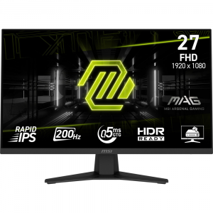 MSI 27" MAG 274F 200Hz 0.5ms FHD Rapid IPS HDR Ai Vision Gaming Monitor