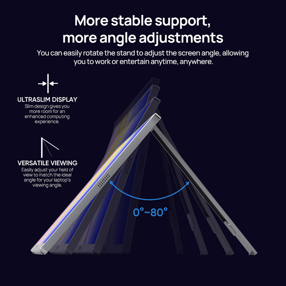 Arzopa 13.3" A3C Pro OLED FHD Speakers, Mini HDMI, USB-C Portable Monitor - Image 5