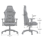 AndaSeat Luna Series (L) - PVC Leather Gaming Chair - Black/Blue - Image 5