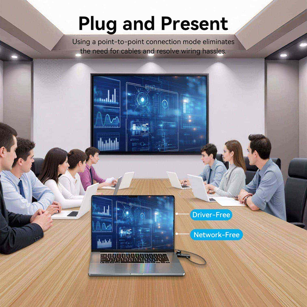 Vention ADK Wireless HDMI Transmitter and Receiver FHD 60Hz, 50m Extender - Image 5