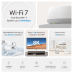 TP-Link Deco BE22 BE3600 Whole Home Mesh WiFi 7 System, Gigabit Network, 3-Pack - Image 3