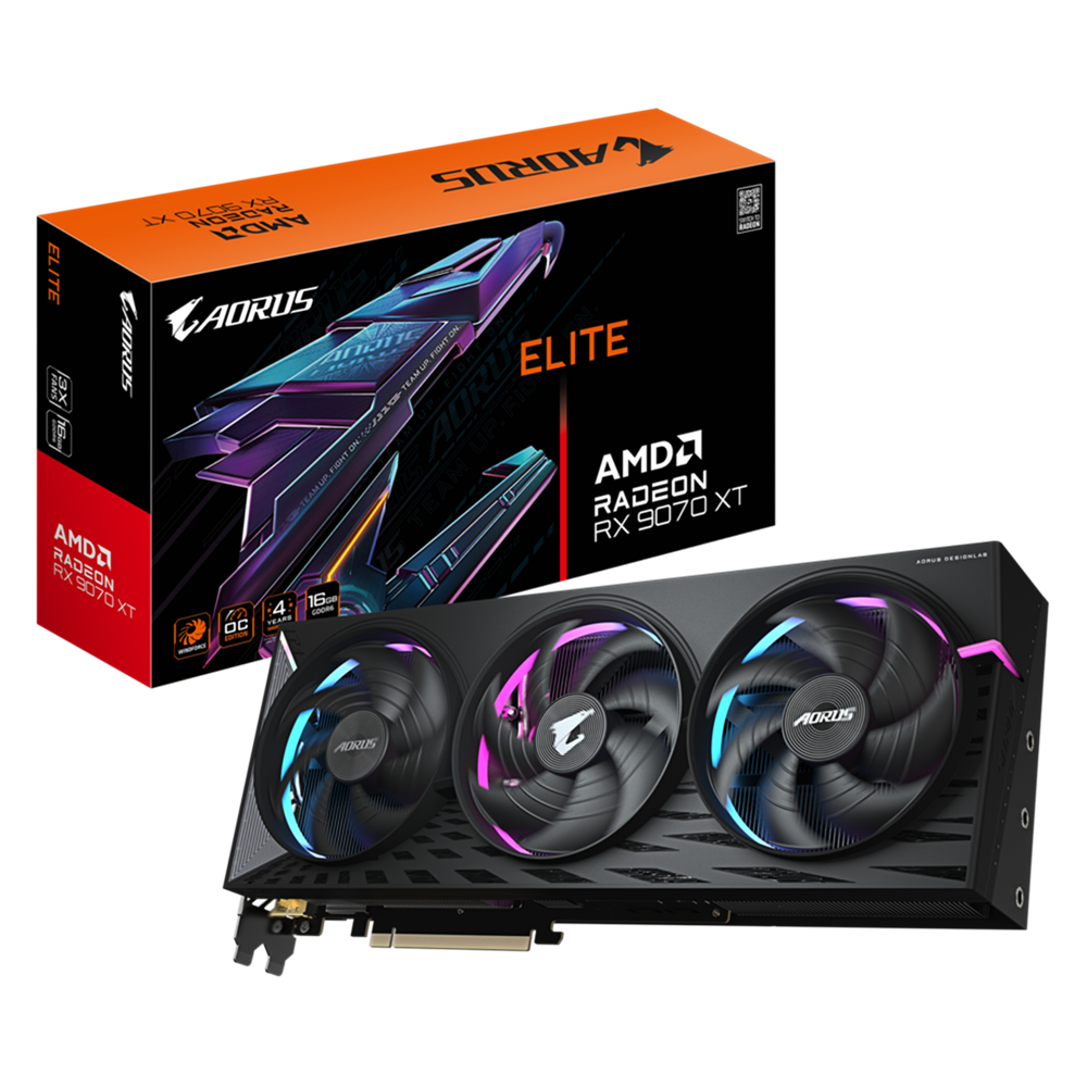 Gigabyte 16GB AORUS Radeon RX 9070 XT ELITE VGA Graphic Card