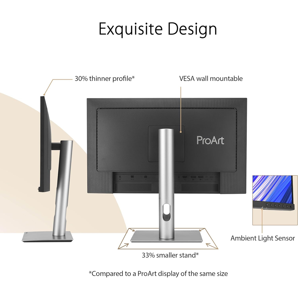 ASUS 27" ProArt Display PA278CFRV IPS 2K 100Hz 5ms, Speaker, sRGB, HDR 400, USB-C PD 96W, Daisy-chain, LuxPixel, Eye Care Professional Monitor - Image 5