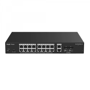 Ruijie Reyee ES220GS-LP, 20-Port Gigabit Smart Cloud Managed PoE Switch (16 PoE+, 130W, 2 SFP)