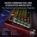 Razer BlackWidow V4 Pro - Green Clicky Switch, Wired Mechanical Gaming Keyboard with Chroma RGB - Image 4