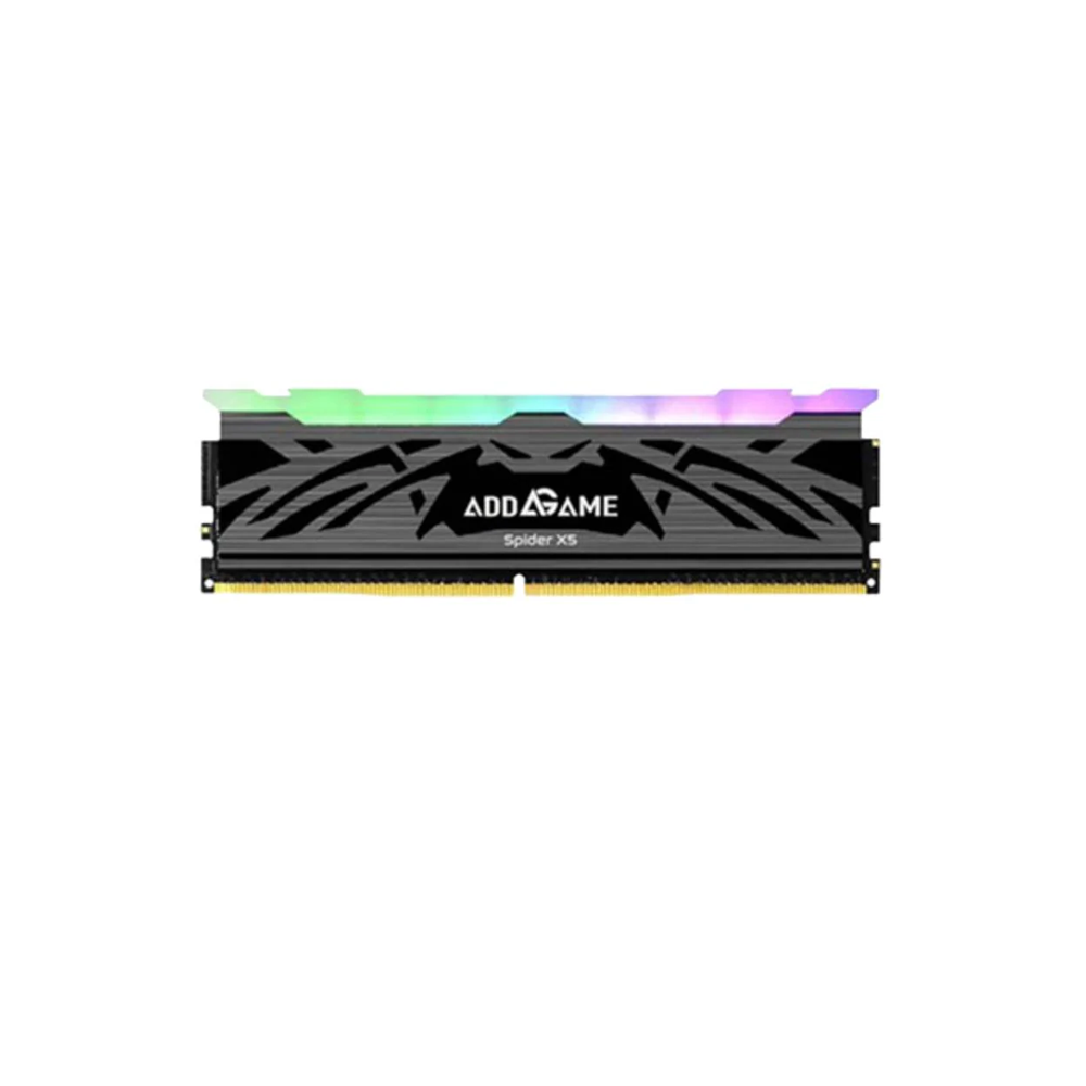 AddLink 16GB 5600MHz AddGame Spider X5 DDR5 RGB Desktop RAM Memory, CL40, Black