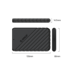 Orico 25PW1 2.5 inch HDD USB 3.0 Enclosure Case - Black - Image 2