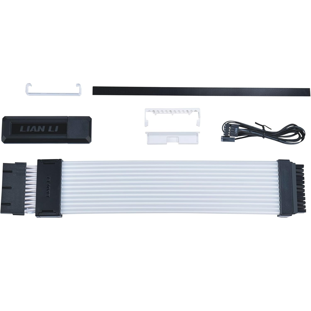 LIAN LI Strimer Wireless 24P RGB 24 Pin Extension 260mm Cable (PW24-1W-T) Black (Controller Included) - Image 3