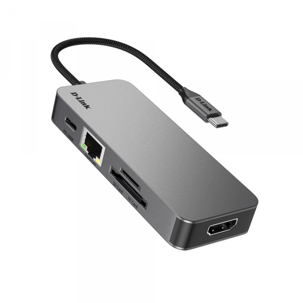 D-Link DUB-C108 USB-C Hub 8 in 1 Docking Station, HDMI 4K@60Hz - Image 2
