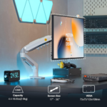 NB F80-XE Single Monitor 17″ - 32″ Arm Desk Mount Table Stand Full Motion Flat, 2-9 KG (White) - Image 3