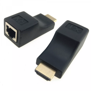 HDMI Extender Over LAN RJ45 CAT 5e / 6 4K Network Adapter Black - 30m
