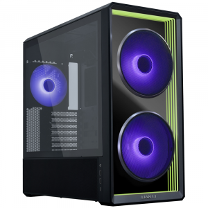 LIAN LI LANCool 217 INF Mid Tower PC Gaming Case, 3-Fans - Black