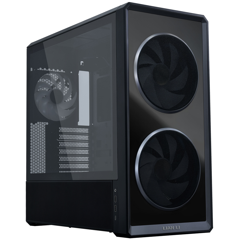 LIAN LI LANCool 217 INF Mid Tower PC Gaming Case, 3-Fans - Black - Image 3