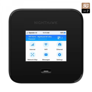 NETGEAR MR7400 Nighthawk M7 Pro 5G WiFi 7 BE5800 Portable Mobile Router, 2.5GbE, Unlocked