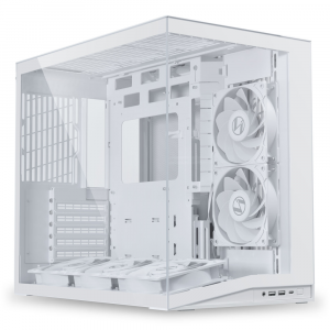 LIAN LI O11 Dynamic Mini V2 ATX Mid Tower PC Case - White ,
