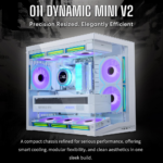 LIAN LI O11 Dynamic Mini V2 ATX Mid Tower PC Case - White , - Image 5