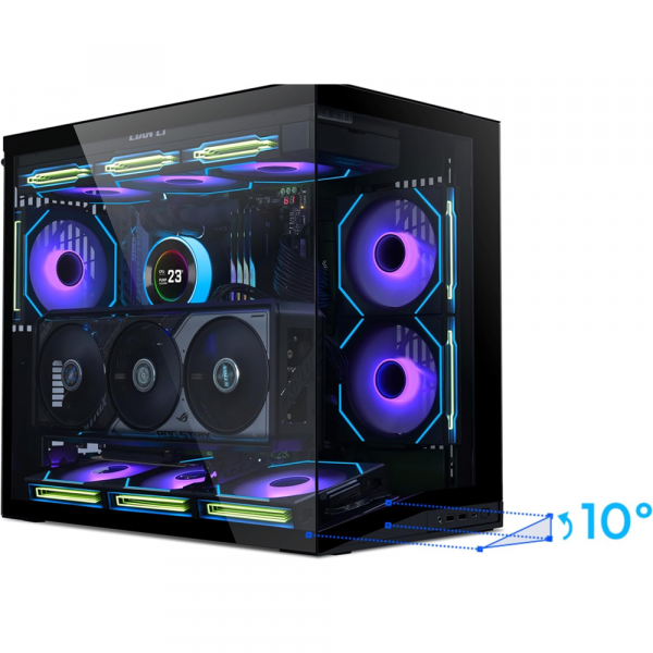 LIAN LI O11 Dynamic Mini V2 ATX Mid Tower PC Case - Black - Image 9