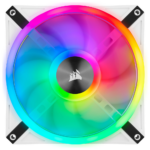 Corsair iCUE QL140 RGB 140mm PWM Case Fan with Lighting Node CORE, 2-Pack - White - Image 3