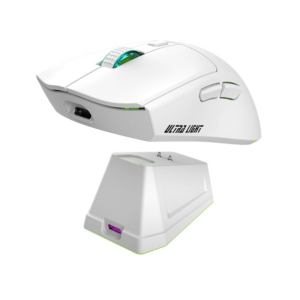 JeDEL WD139 Wireless Rechargeable Gaming Mouse, White