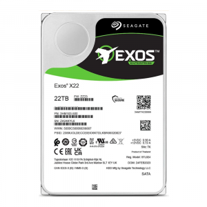 Seagate 22TB EXOS X22 HDD 3.5″ SATA III Internal Hard Drive, 7200rpm