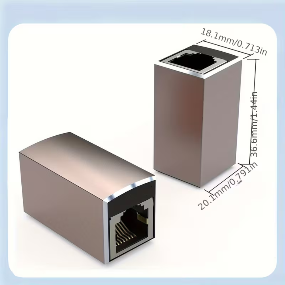 RJ45 Coupler 10Gbps Metal High Speed Joinder Network Female to Female Connector - Image 4