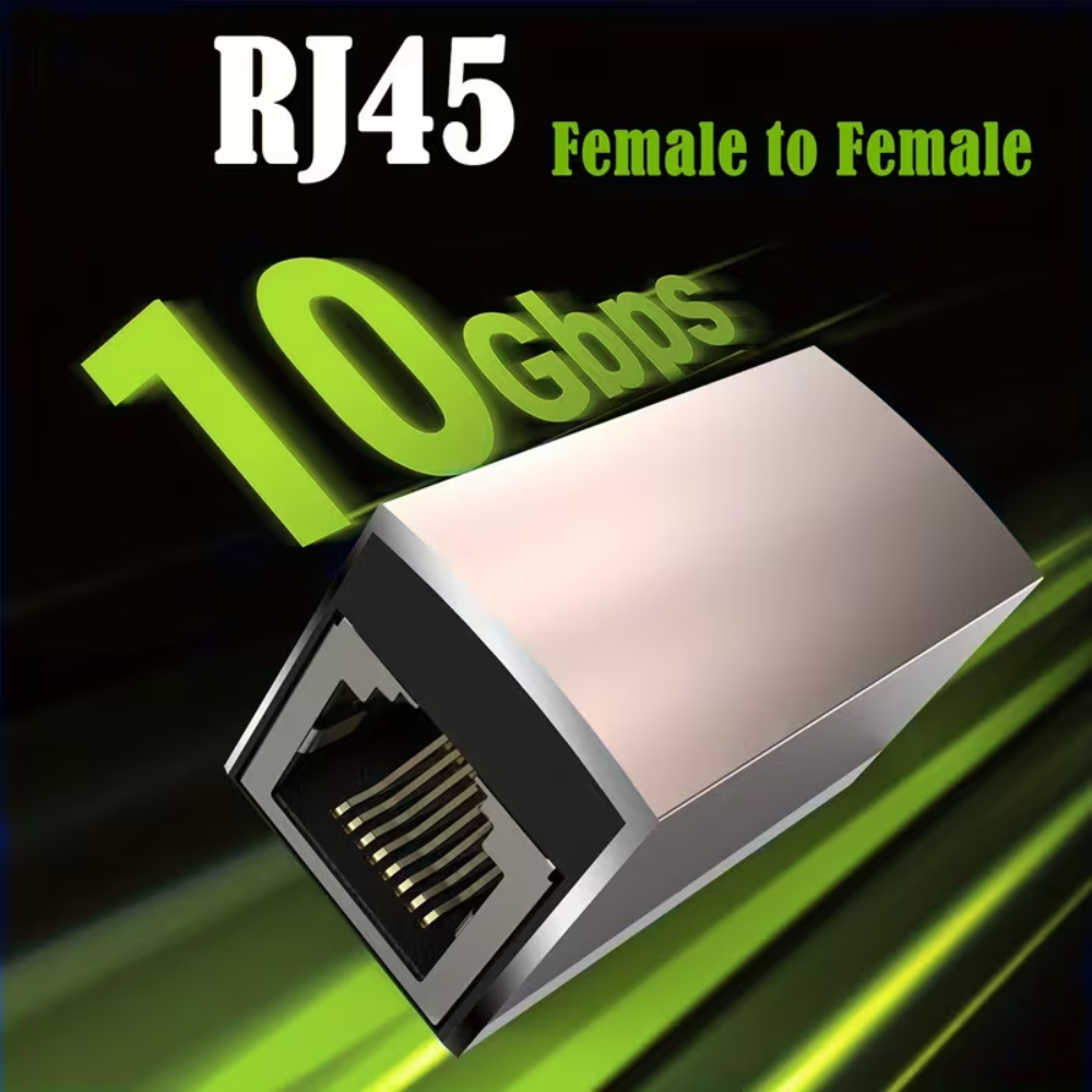 RJ45 Coupler 10Gbps Metal High Speed Joinder Network Female to Female Connector - Image 2