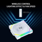 Lian Li UNI FAN SL Wireless 120 ARGB 120mm Fan - Black (1-Pack) - Image 3