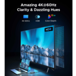 Warrky CH07 4K 60HZ USB-C to HDMI Adapter 0.65ft Gray - Image 3