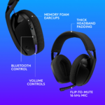 Logitech G321 LIGHTSPEED Wireless Gaming Headset, White - Image 2
