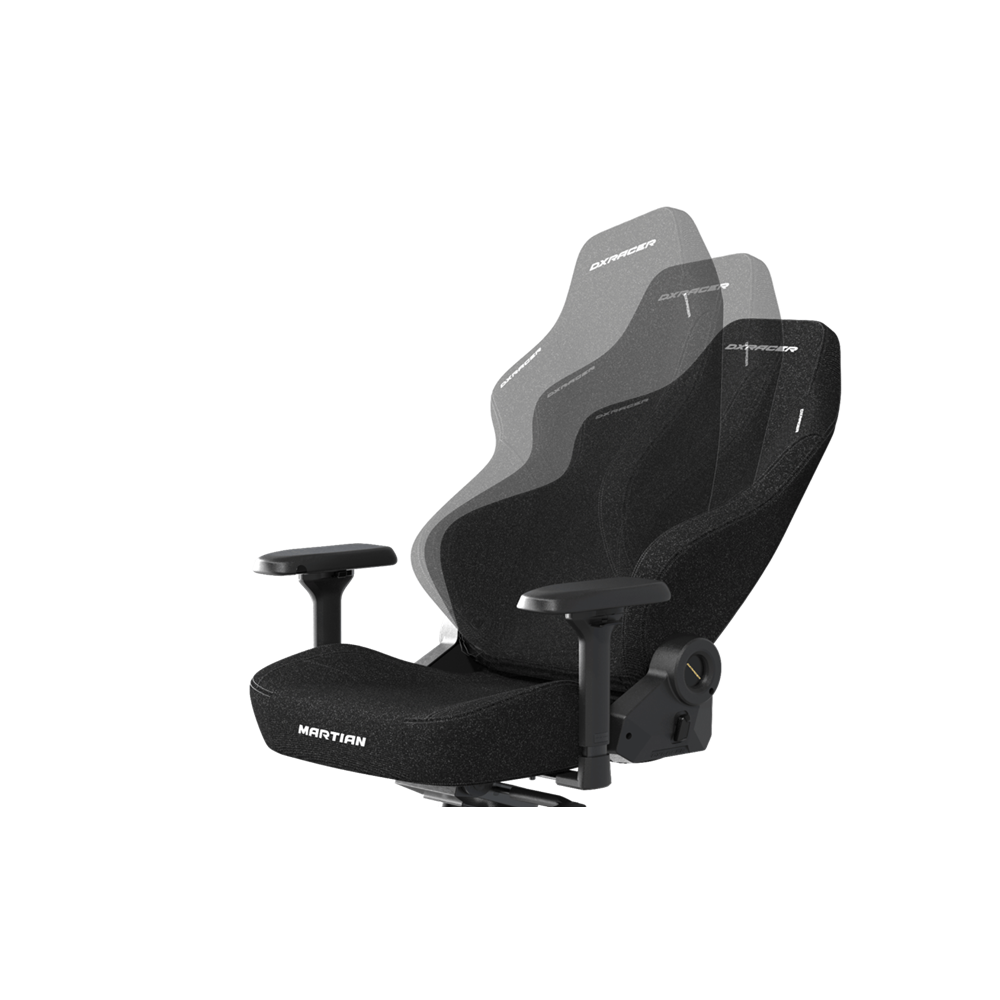 DXRacer Martian Smart Electric Massage Gaming Chair - Black (Fabric) - Image 5