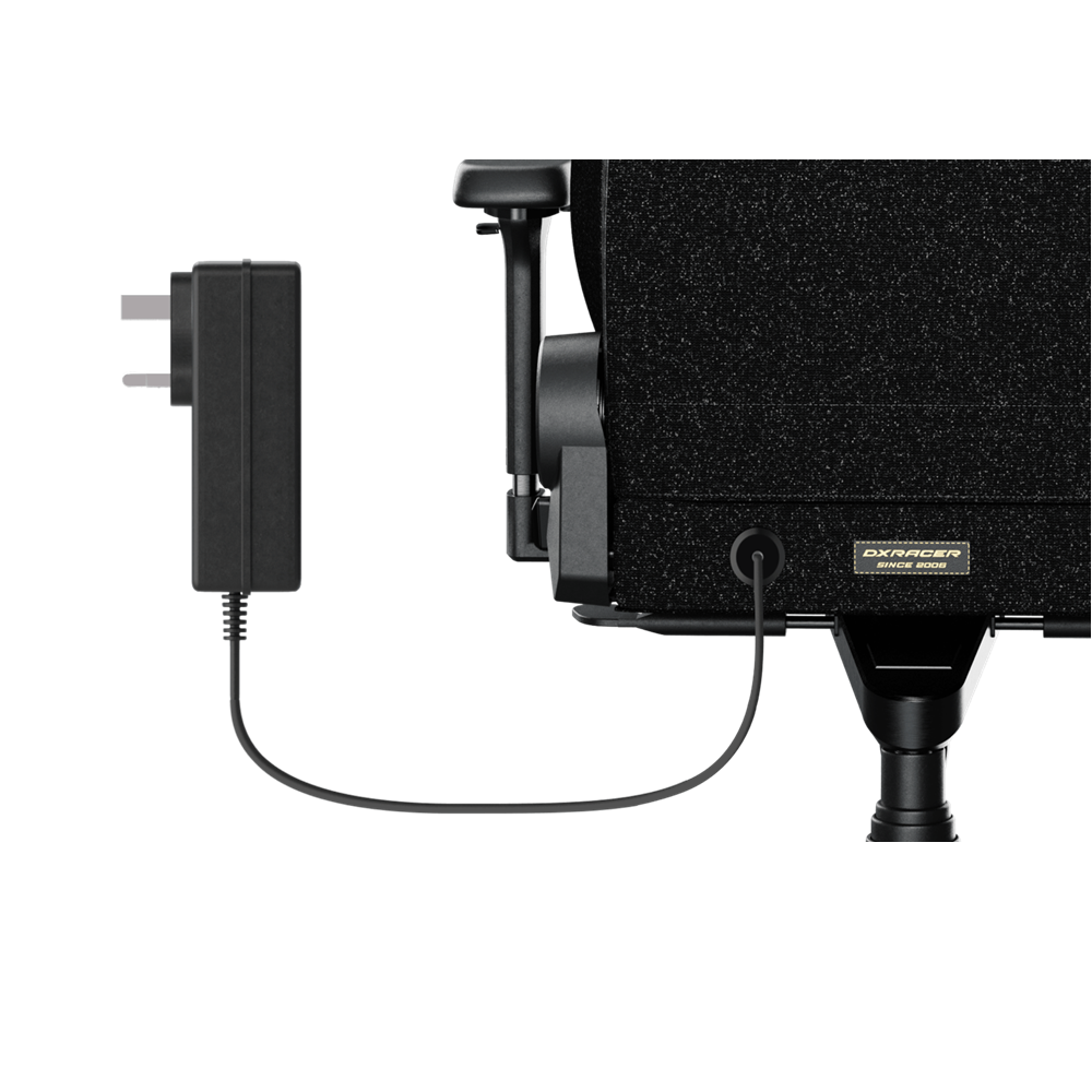 DXRacer Martian Smart Electric Massage Gaming Chair - Black (Fabric) - Image 3