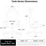 DXRacer Tank XXL Gaming Chair - Black/Red - Image 6