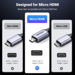 UGREEN HD164 Micro HDMI to HDMI 2.1 8K Cable, 2m - Image 2
